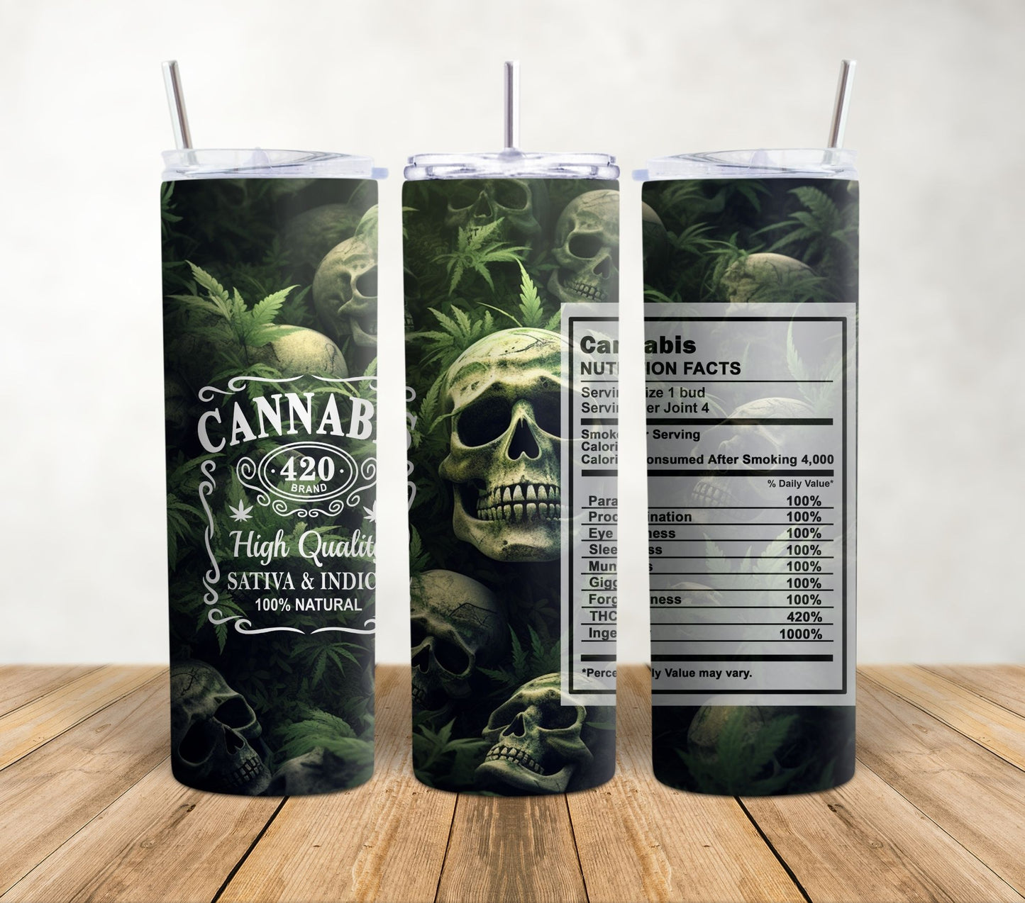 420 Nutrition Facts | 20oz Sublimation Tumbler Wrap