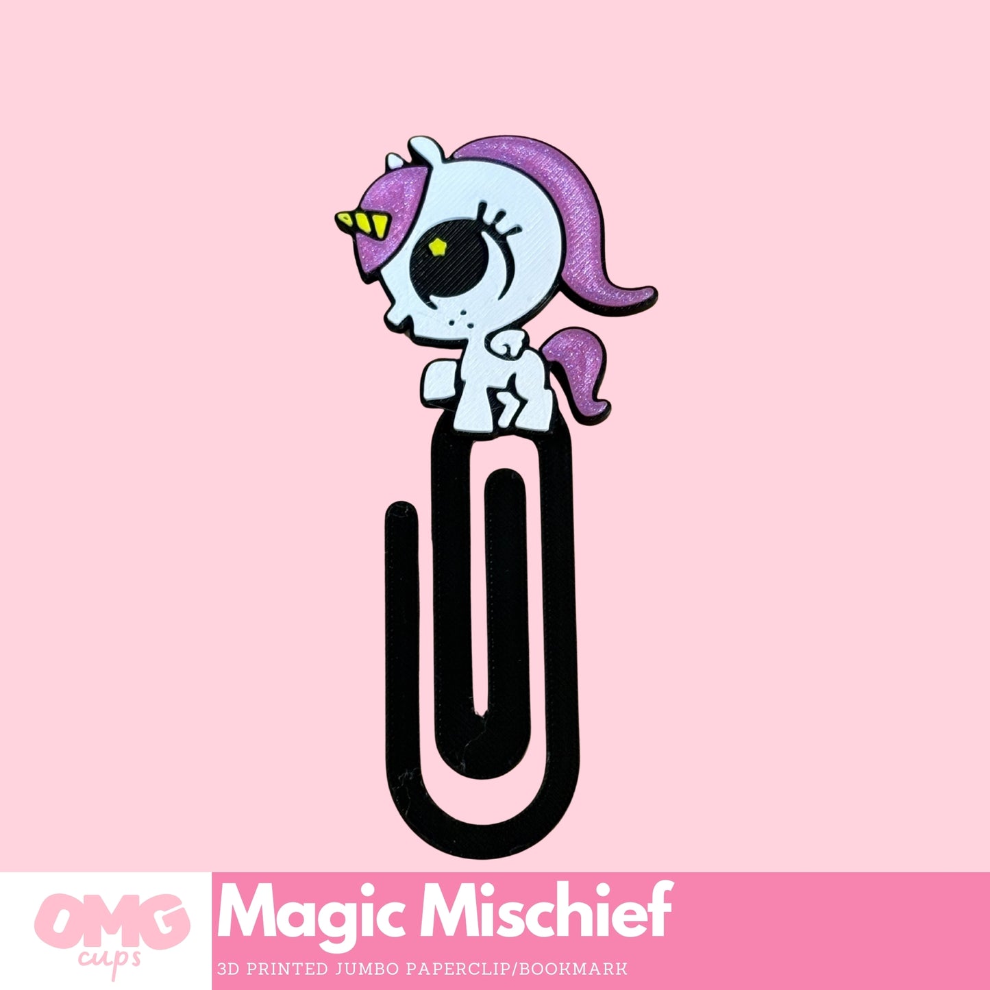 Magic Mischief 3D Printed Jumbo Paperclip Bookmark