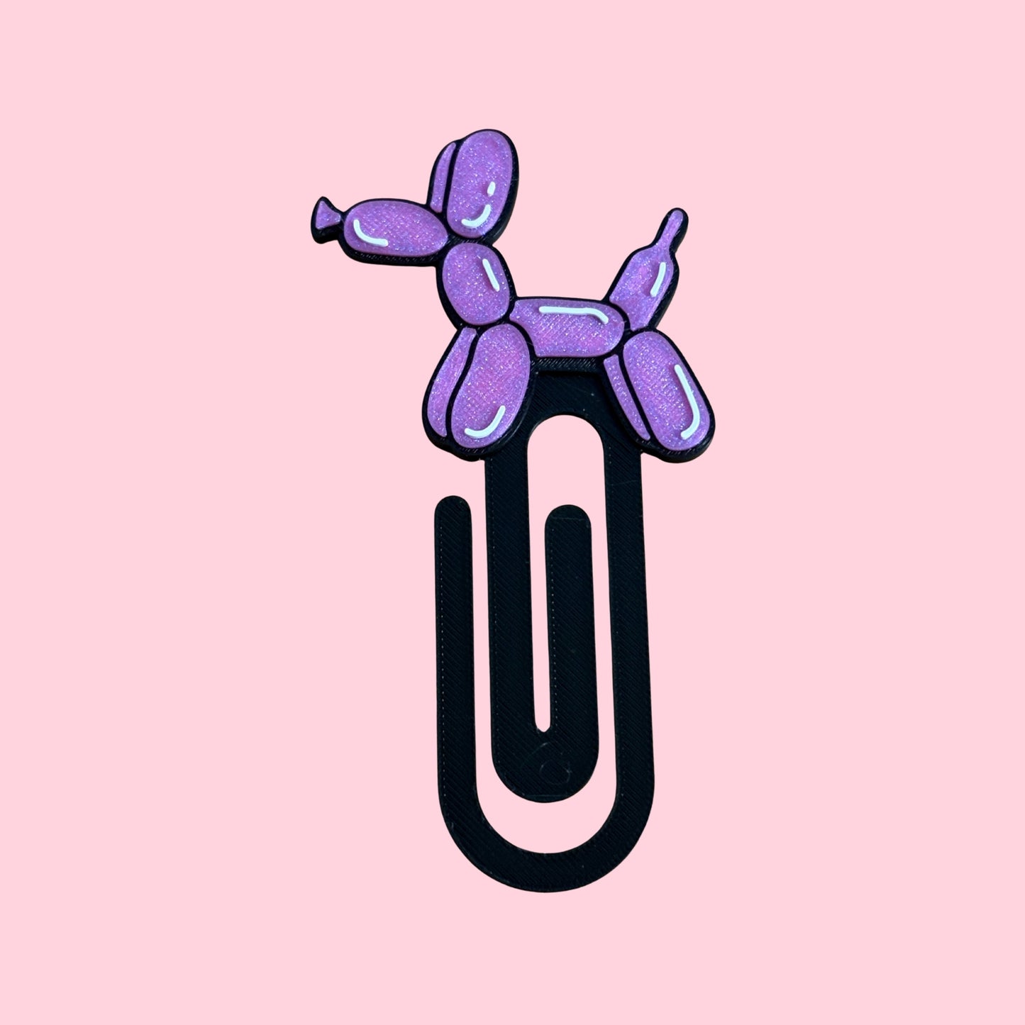 Balloon Dog Dream 3D Printed Jumbo Paperclip Bookmark
