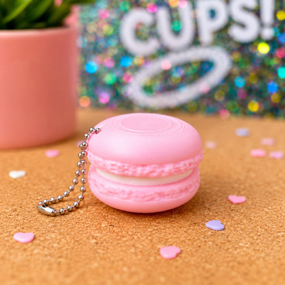 Macaron Fidget Clicker | 3D Printed with Keychain