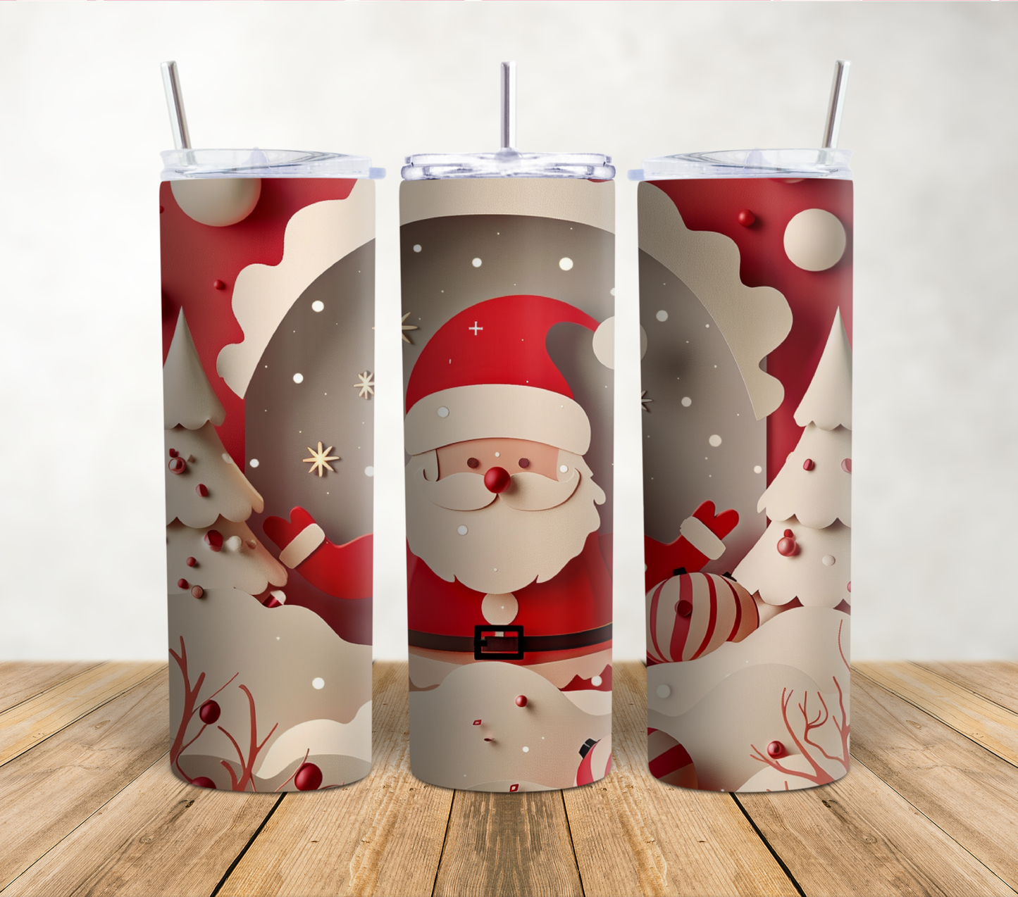 Santa's Paper Magic 20oz Tumbler Wrap