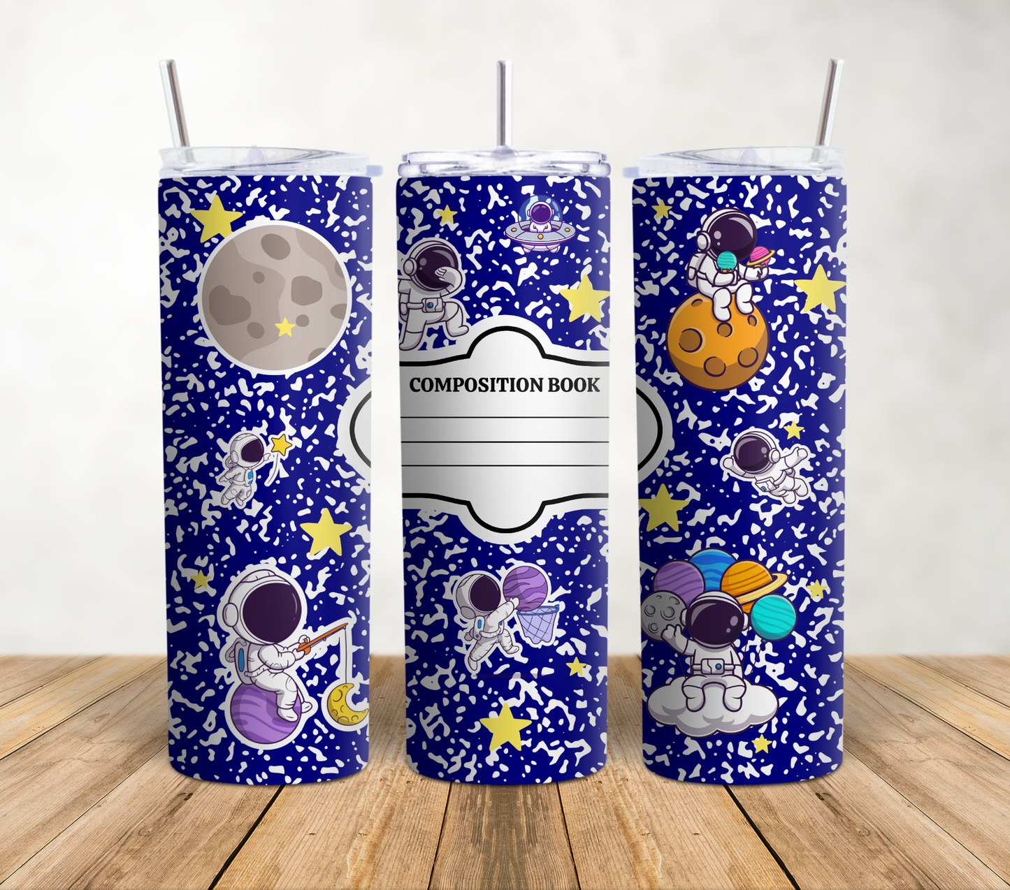 Galactic Composition Notebook 20oz Tumbler Wrap