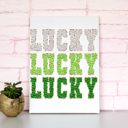 Lucky Faux Lettering | DTF Transfer