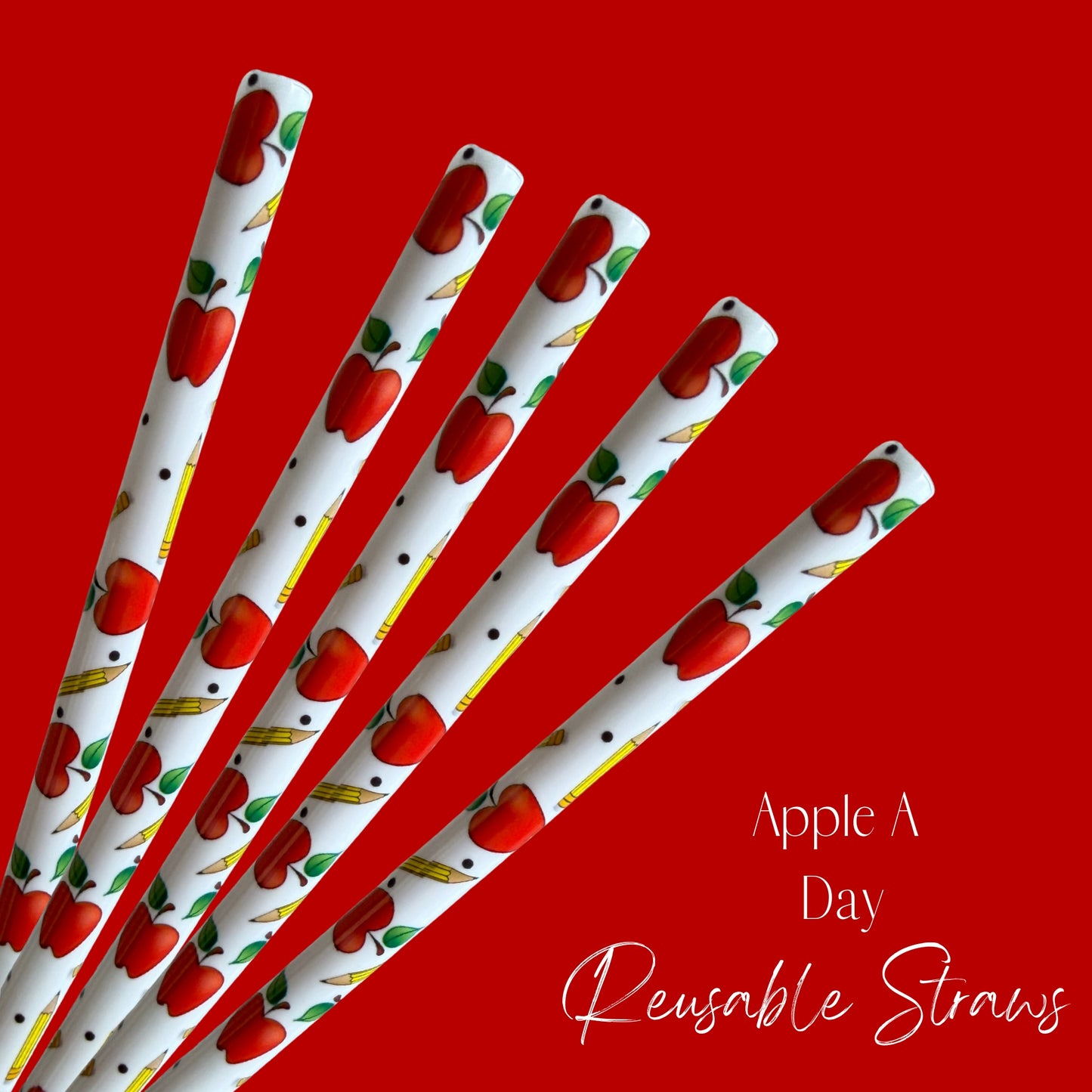 Apple A Day Straw (24oz)