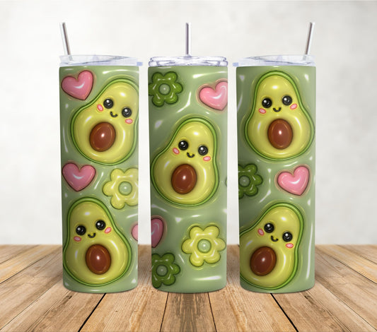 Avocado Puff | 20oz Sublimation Tumbler Wrap