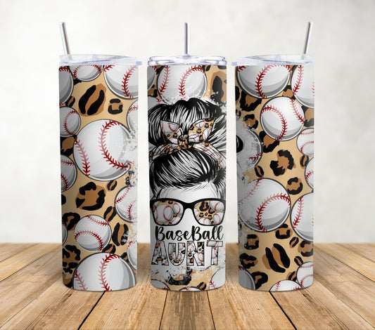 Baseball Aunt | 20oz Sublimation Tumbler Wrap