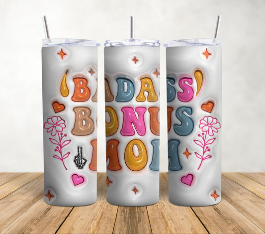 Bonus Mom | 20oz Sublimation Tumbler Wrap