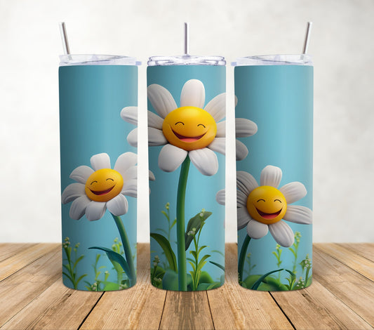 Daisy Smiles | 20oz Sublimation Tumbler Wrap