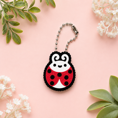 Lucky Ladybug Fidget Clicker Keychain | 3D Printed
