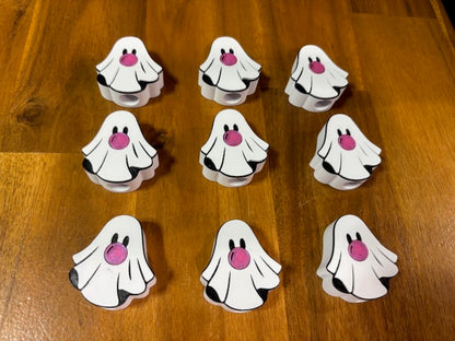 Ghost Pop 3D Printed Straw Topper