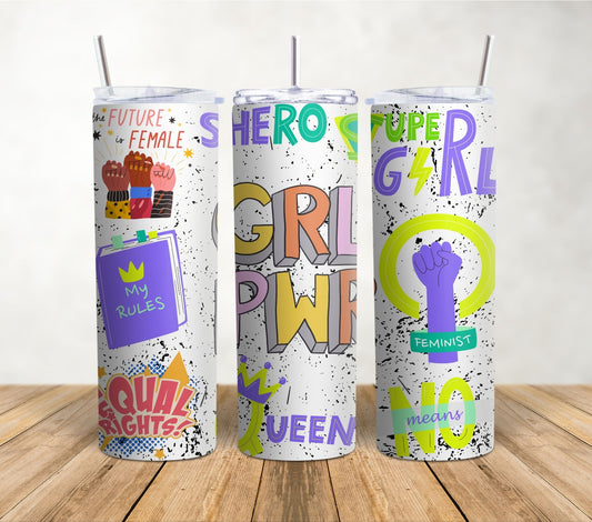 Girl Power | 20oz Sublimation Tumbler Wrap