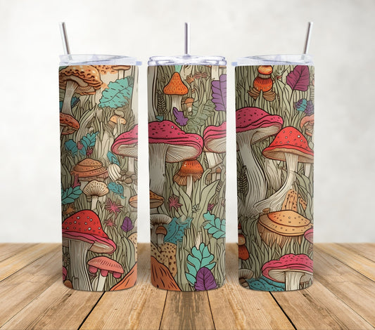 Groovy Mushrooms | 20oz Sublimation Tumbler Wrap