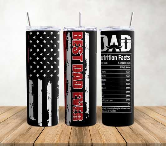 Best Dad Ever! 20oz Tumbler Wrap