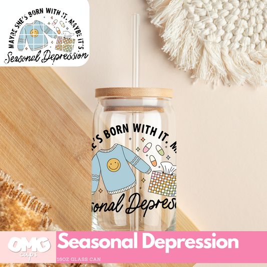Seasonal Depression - UV DTF Cup Decal