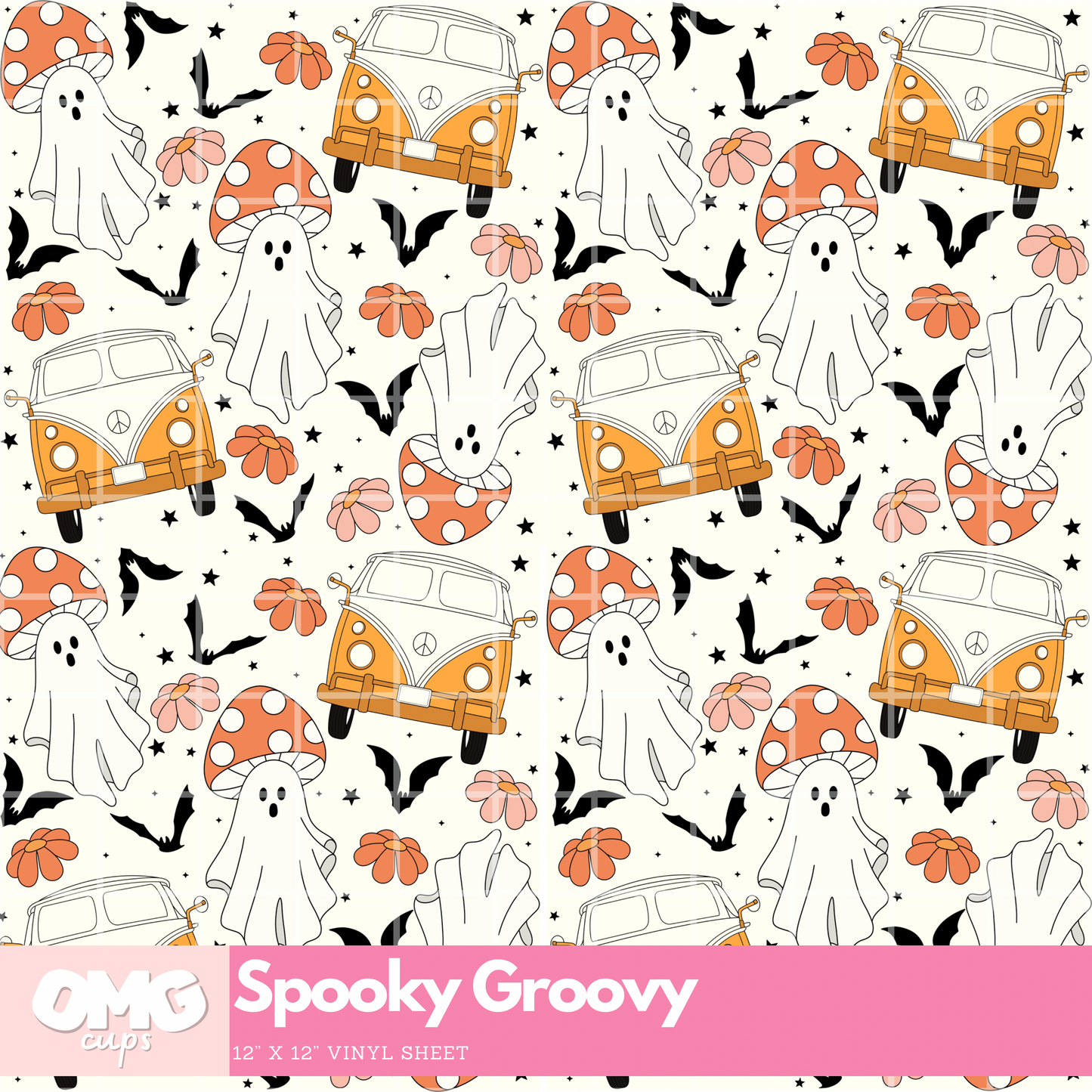 Spooky Groovy: 12x12 Vinyl Sheet
