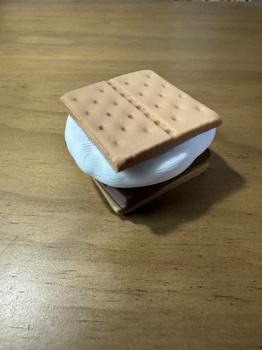 S’more Clicker Fidget Toy – 3D Printed Stress Relief Toy