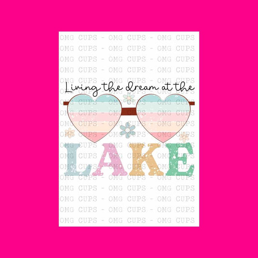 Lake Heart Glasses | DTF Transfer