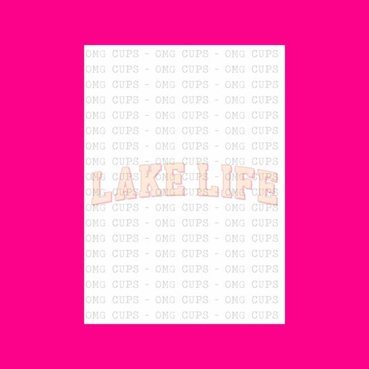 Lake Life - Pink | DTF Transfer
