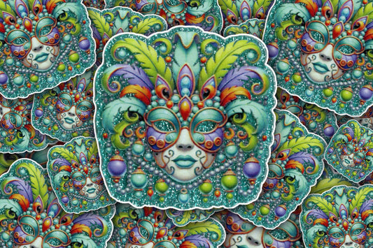Mardi Gras Face | Acrylic UV Printed Blank