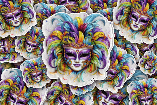 Mardi Gras Mask 2 | Acrylic UV Printed Blank