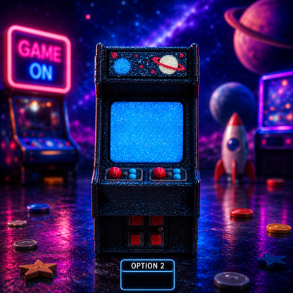 Arcade Buddy | 3D Printed Mini Retro Arcade Fidget with Keychain