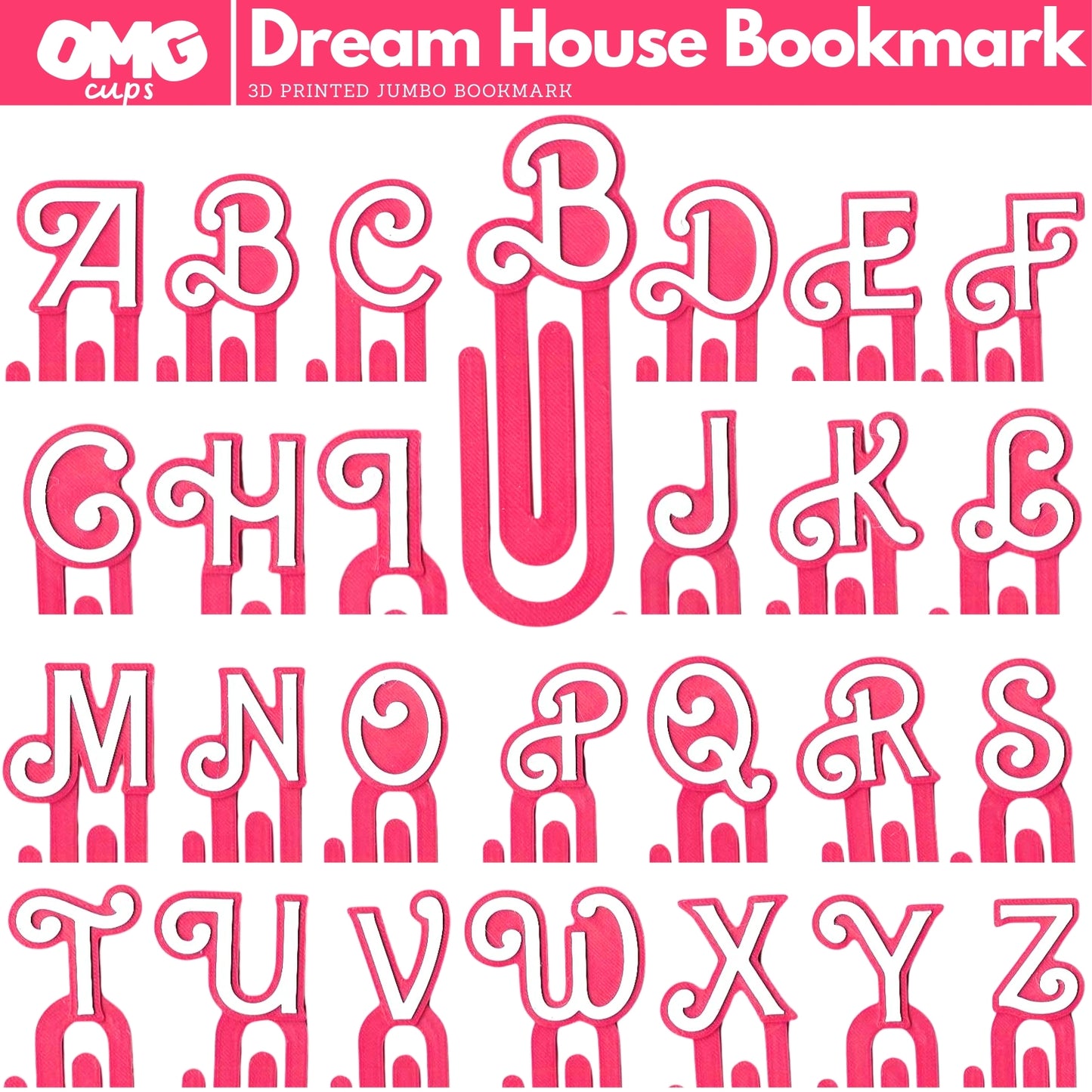 Dream House 3D Printed Jumbo Paperclip Bookmark