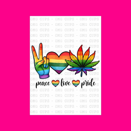 Peace - Love - Pride | DTF Transfer