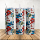 Red, White and Blue Embroidery 20oz Tumbler Wrap