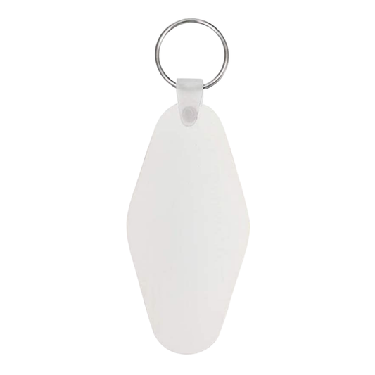 Retro Hotel Double-Sided MDF Sublimation Keychain