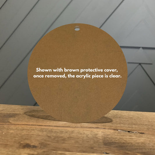 Circle Acrylic Blank 4”