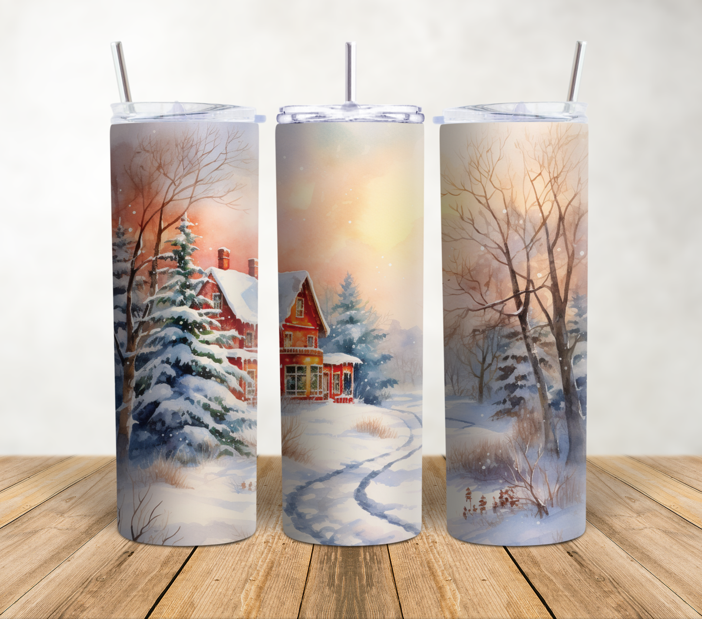 Snowy Escape 20oz Tumbler Wrap