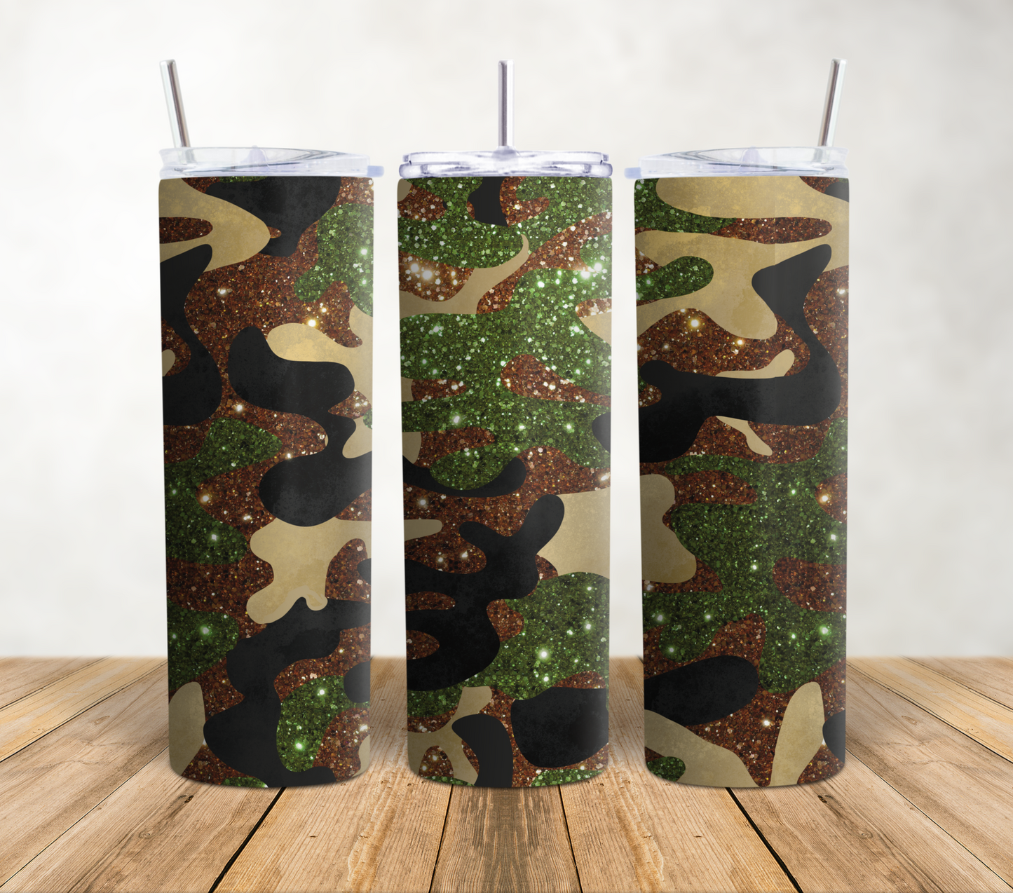 Glitter Camo - 20oz Tumbler Wrap
