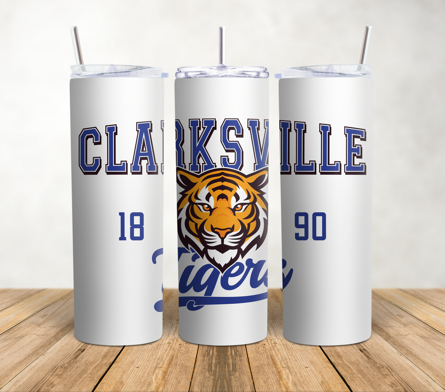 Clarksville Tigers - 20oz Tumbler Wrap