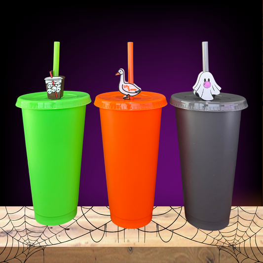 🎃 Limited Edition Cup & Straw Topper Set 🎃