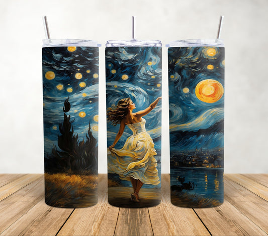 Woman Dancing | 20oz Sublimation Tumbler Wrap