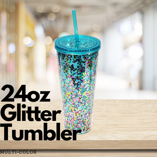 Glitter Tumbler Double Wall - 24oz