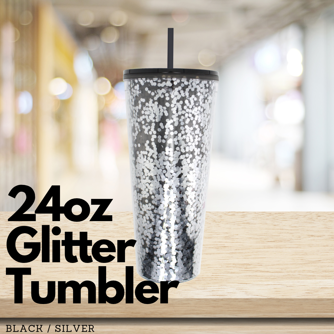 Glitter Tumbler Double Wall - 24oz