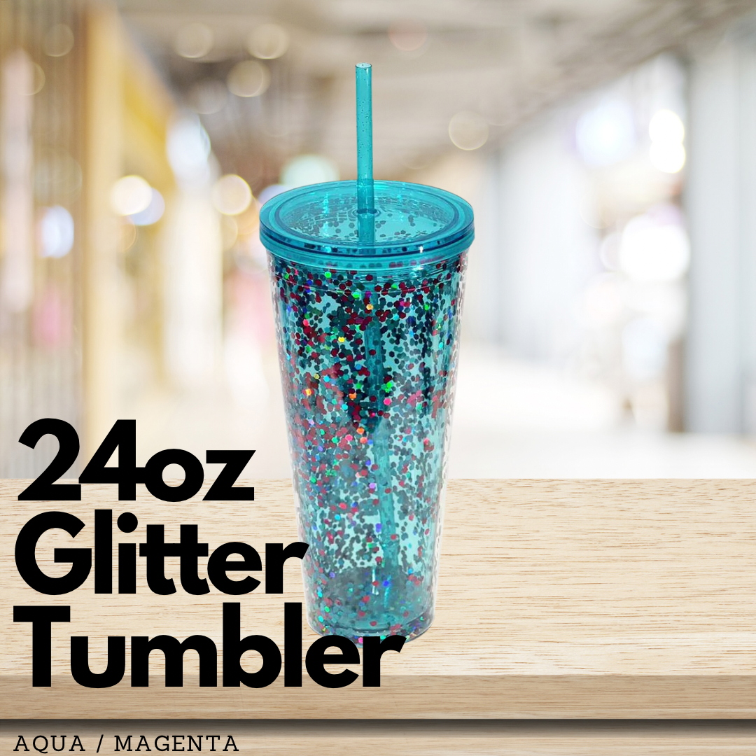 Glitter Tumbler Double Wall - 24oz