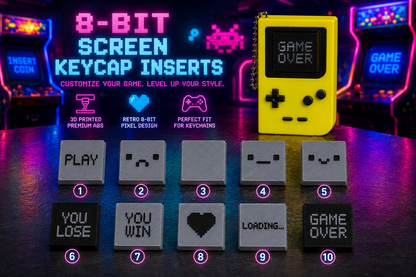 8-Bit Gaming  | 3D Printed Clicker Keychain