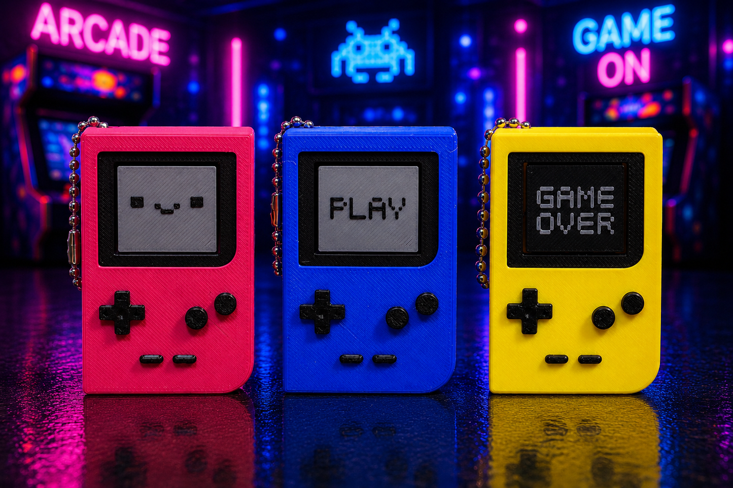 8-Bit Gaming  | 3D Printed Clicker Keychain