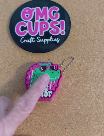 Later Gator Fidget Clicker Keychain | 3D Printed Gator Sensory Keychain