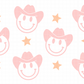 Cowboy Smiley - UV Wrap 16oz Glass Can