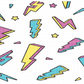90's Lightning - UV Wrap 16oz Glass Can