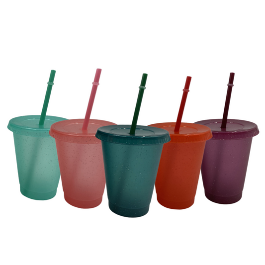 Winter Glitter Cold Cups (16oz)