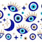 Evil Eye Wrap - UV Wrap 16oz Glass Can