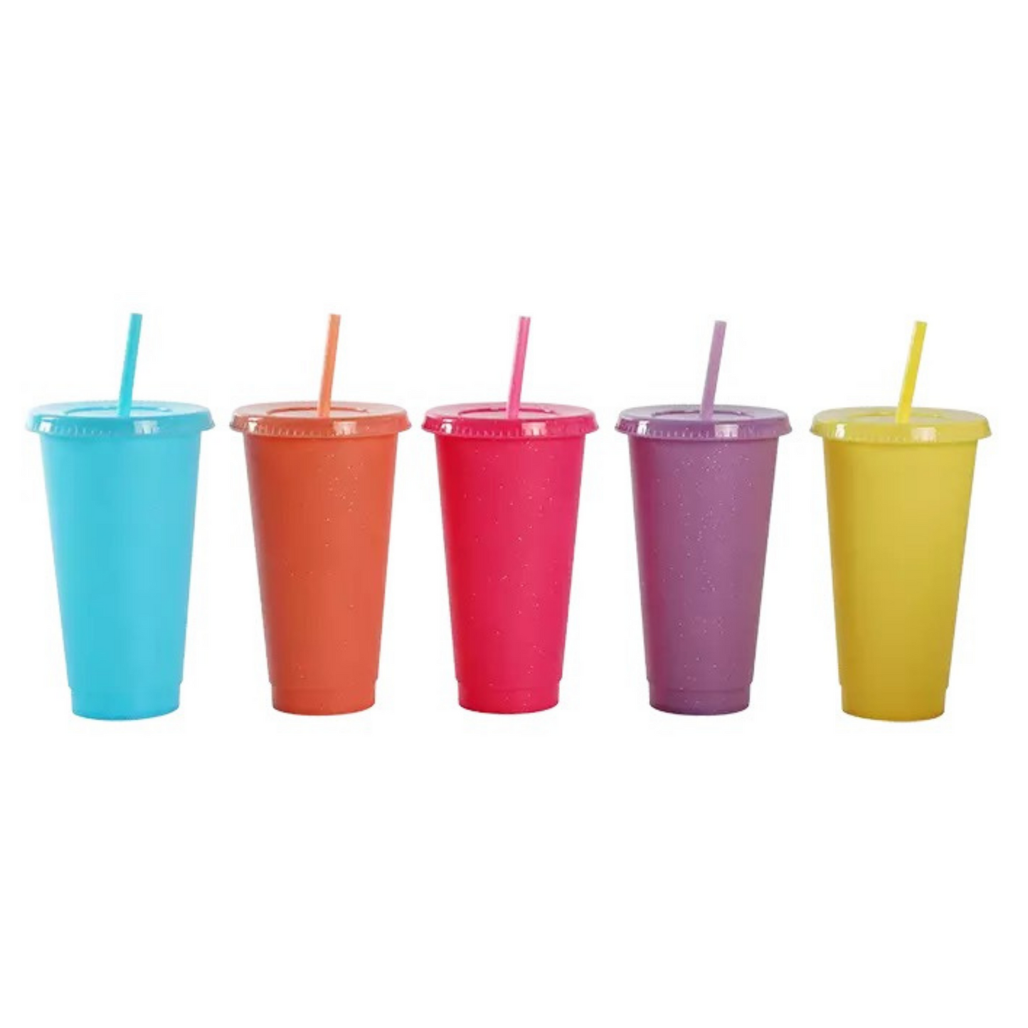 Caribbean Vibes Glitter Cold Cups (24oz)