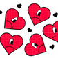Cup of Hearts - UV Wrap 16oz Glass Can