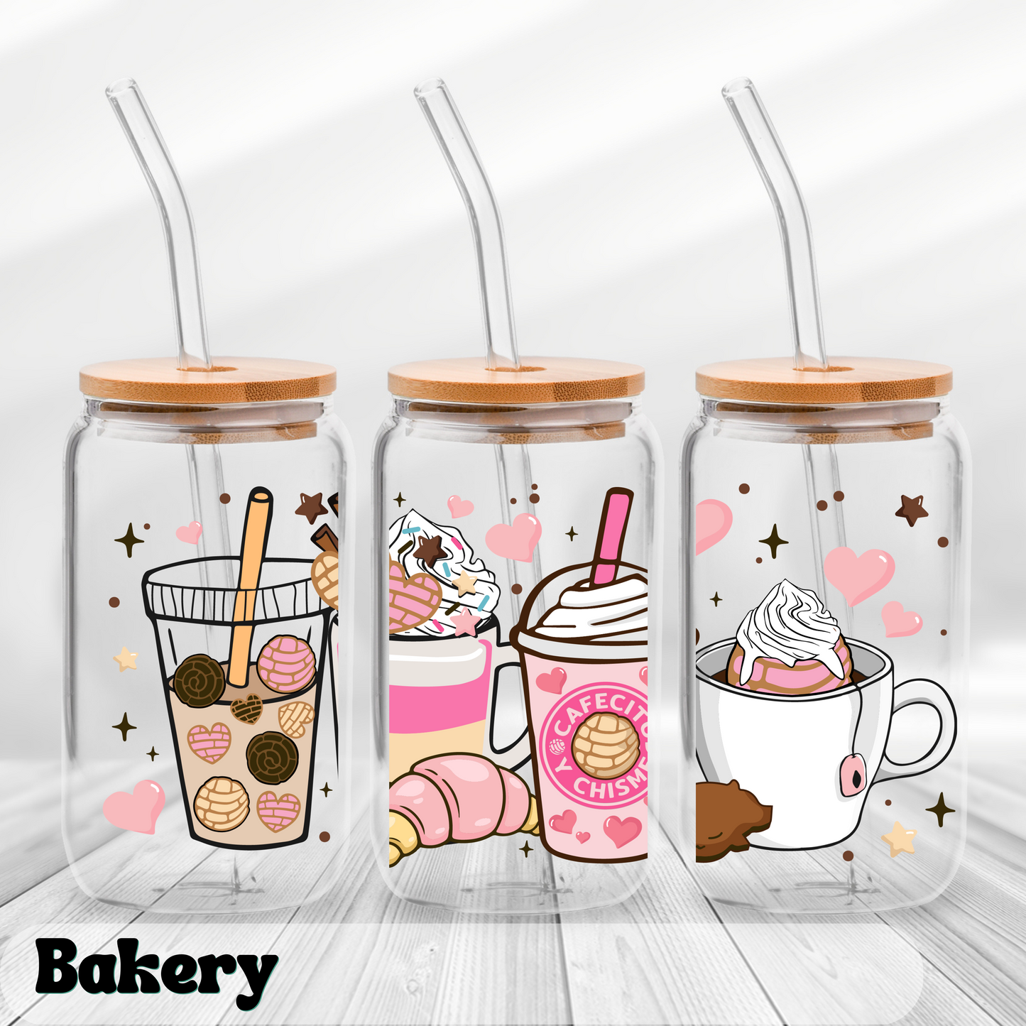 Bakery - UV Wrap 16oz Glass Can