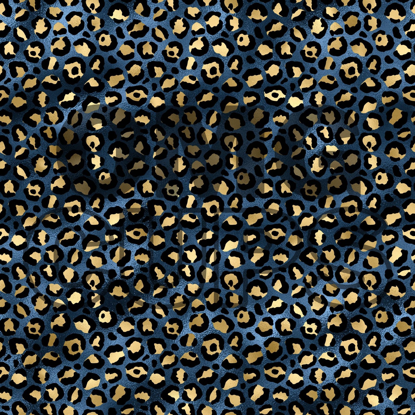 Blue Leopard 12x12 Vinyl Sheet