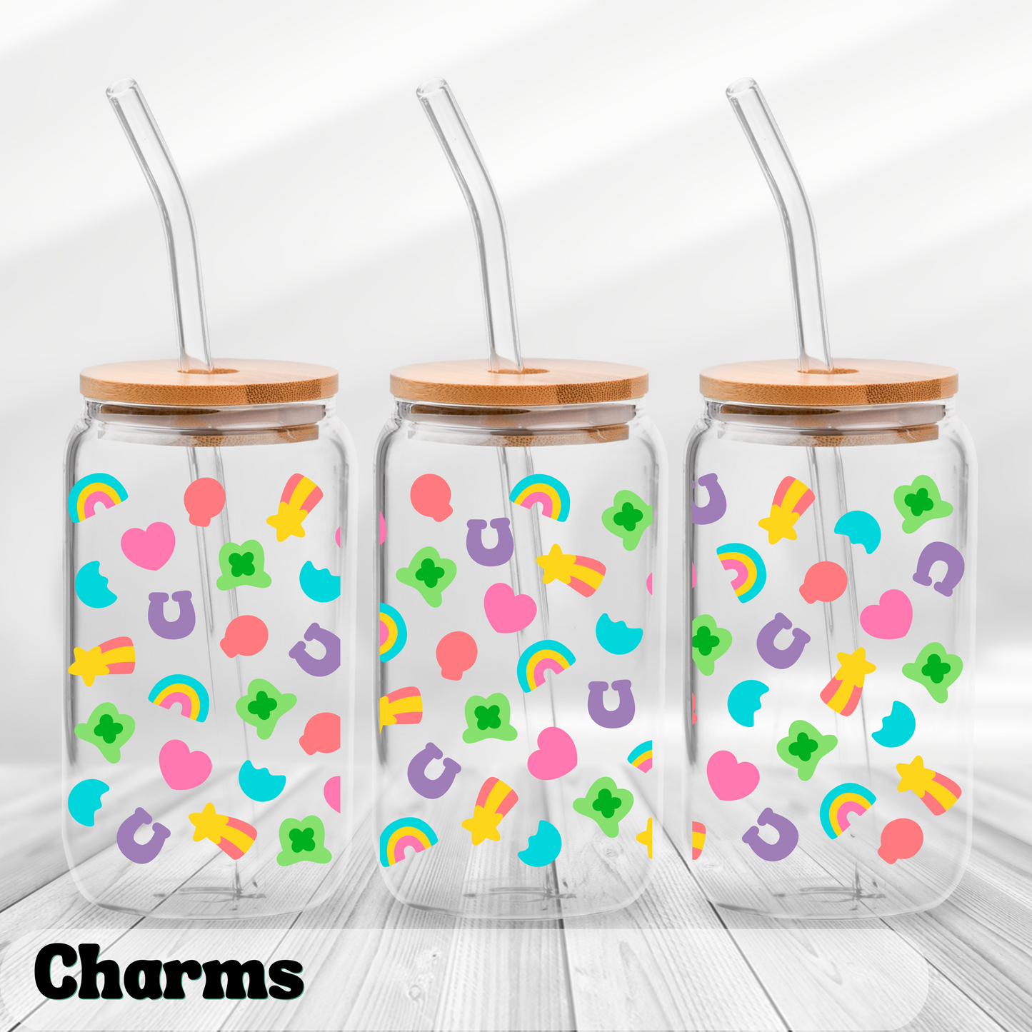 Charms - UV Wrap 16oz Glass Can